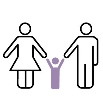 Icon representing amicable Co-parenting coaching